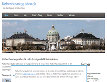 Tablet Screenshot of koebenhavnerguiden.dk